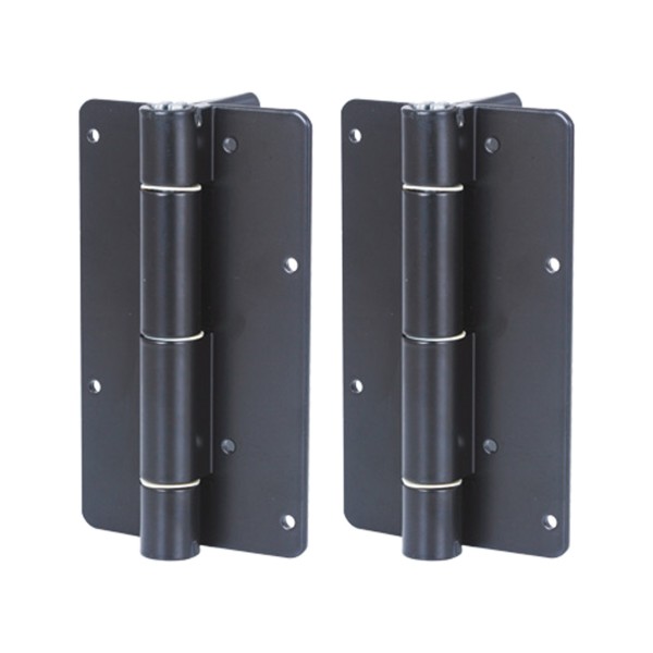 Nationwide 5-3/4" x 1-1/2" Self-Closing Adjustable Hinge Pair - Black - NW095-2S-BK