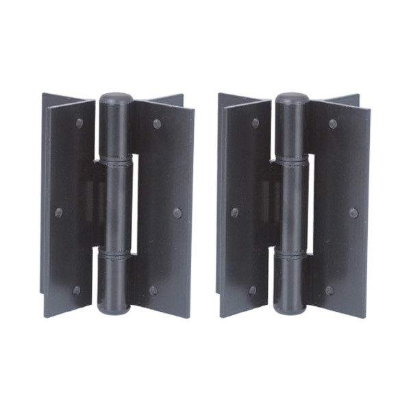 Nationwide 4" Non Self-Closing Aluminum Hinge Pair - Black - NW149-2S-26