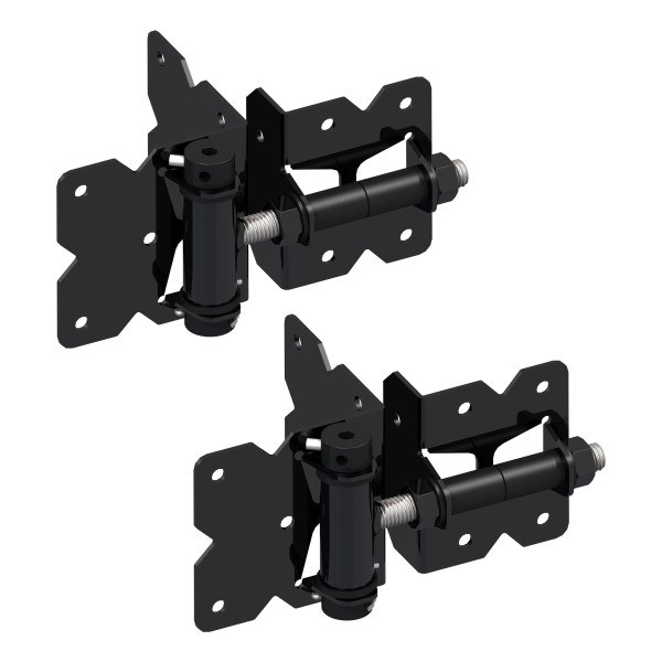Nationwide Self-Closing Standard to Narrow Adjustable Hinge w/ Self-Drilling Screws - Black - NW171SCP2-SSBD