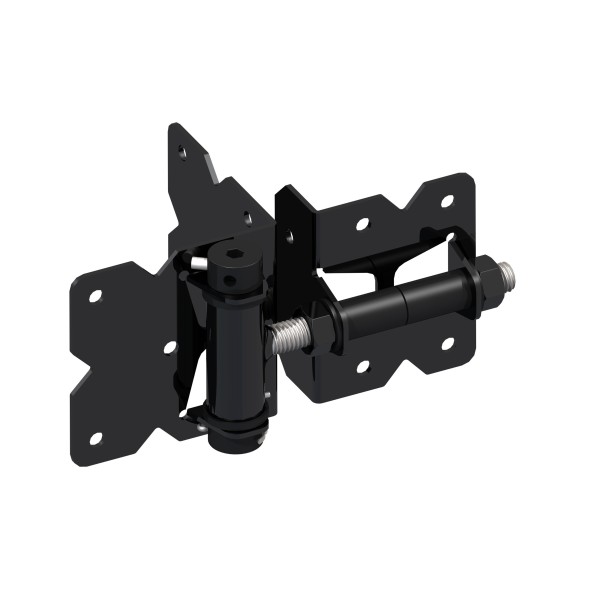 Nationwide Self-Closing Standard to Narrow Adjustable Hinge w/ Self-Drilling Screws - Black - NW171SCP2-SSBD