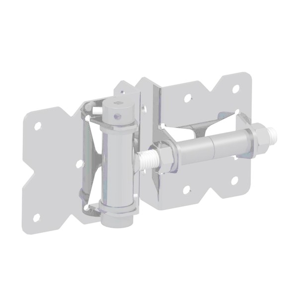 Nationwide Self-Closing Standard to Standard Adjustable Hinge w/ Stainless Steel Screws - White - NW171SCP3-SSW
