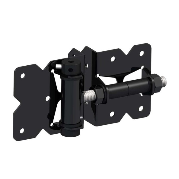 Nationwide Self-Closing Standard to Standard Adjustable Hinge w/ Self-Drilling Screws - Black - NW171SCP3-SSBD