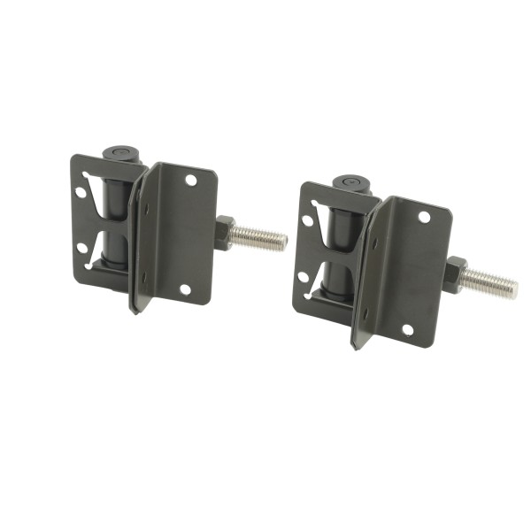 Nationwide 3.3" Zinc-Plated Self-Closing Stainless Steel Adjustable Hinge Pair with Stainless Steel Self Drilling Screws (Bronze) - NW171SCP5-SSBZD 
