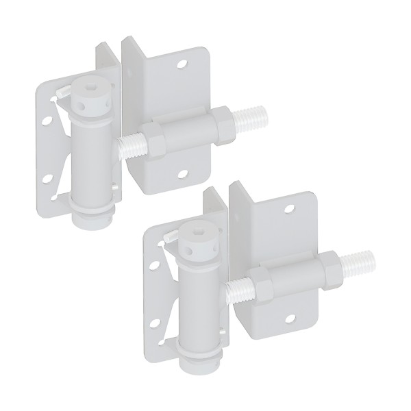 Nationwide Self-Closing Small Profile Adjustable Hinge w/ Self-Drilling Screws - White - NW171SCP5-SSWD