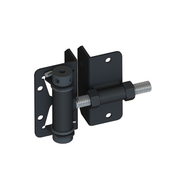 Nationwide Self-Closing Small Profile Adjustable Hinge w/ Self-Drilling Screws - Black - NW171SCP5-SSBD