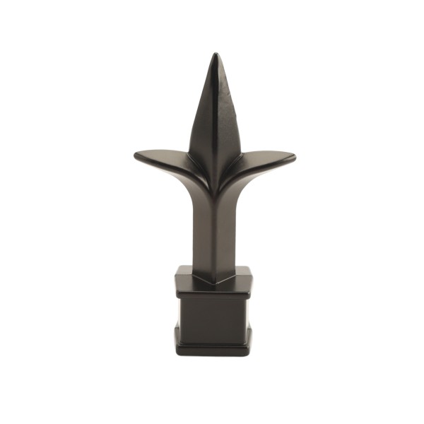 Nationwide 5/8" Triad Aluminum Die Cast Finial - Black - NW233PFH-BK