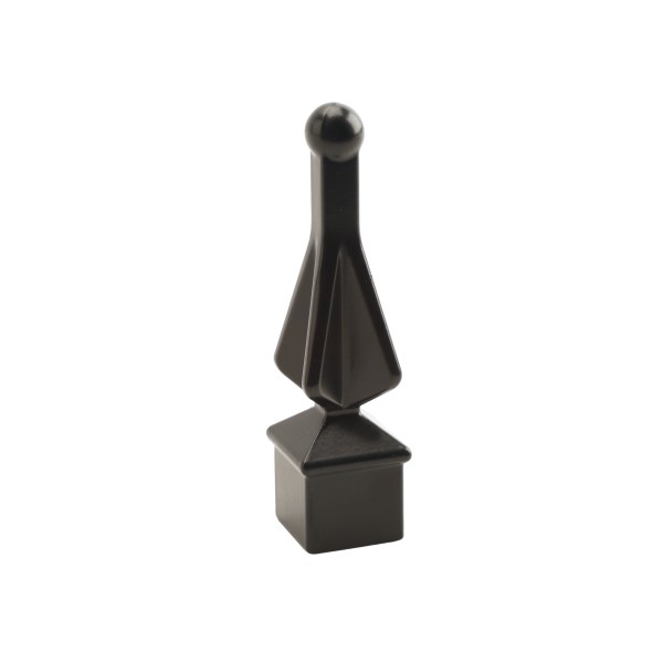 Nationwide Finial 3/4" Quad Aluminum - Black - NW236-BK