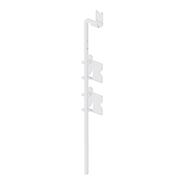 Nationwide 48" Stainless Steel Drop Rod w/o Tabs (Screws Included) - White - NW38305H-48SSWD
