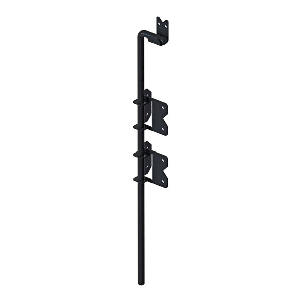 Nationwide 36" Stainless Steel Drop Rod w/o Tabs (Self-Drilling Screws Included) - Black - NW38305H-36SSBD