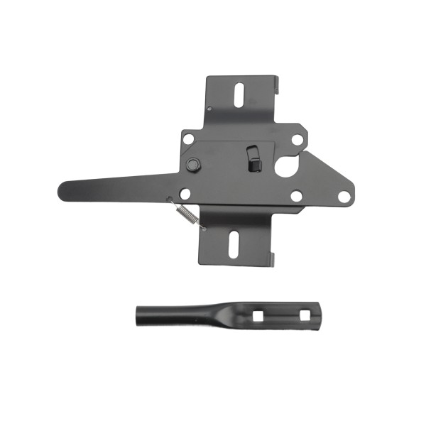 Nationwide Reversible Standard Wood Post Latch with 9" Handle (Black) - NW38308Q-SH-BK 