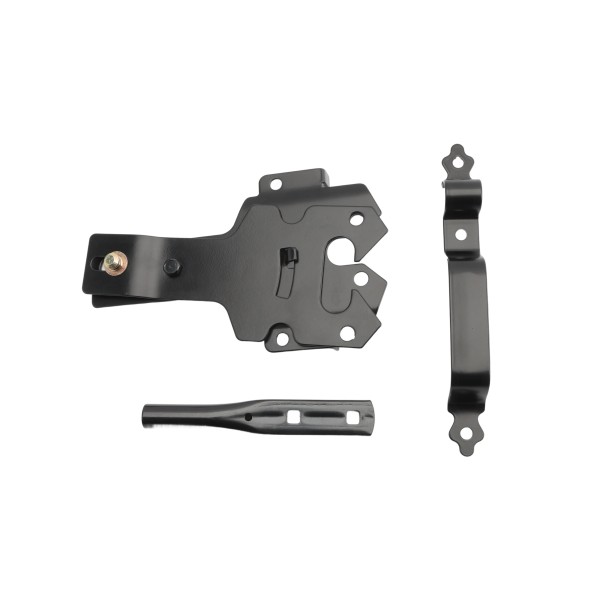 Nationwide Zinc-Plated Contemporary Post Latch & 9" Handle (Black) - NW38310Q