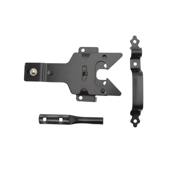 Nationwide Contemporary Gate Latch w/ Wide Opening - Black - NW38310WQ