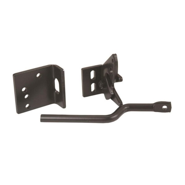 Nationwide Black Heavy-Duty Gravity Latch w/ Floating Bar & Stainless Pull Cable - NW38340-CABLE 