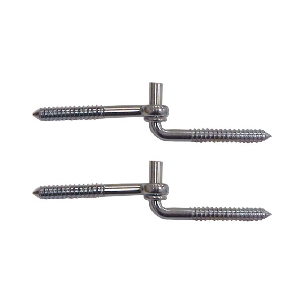 Nationwide 1/2" x 4" Screws Hook & Eye - Hot-Dipped Galvanized - NW38603-GV