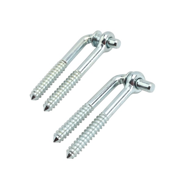 Nationwide 1/2" x 4" Screws Hook & Eye - Zinc-Plated Steel - NW38603