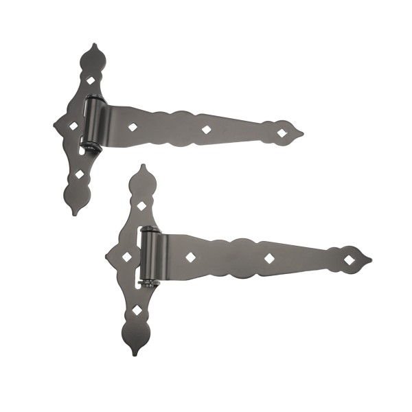 Nationwide Ornamental T-Hinge 12" - Black - NW38935Q