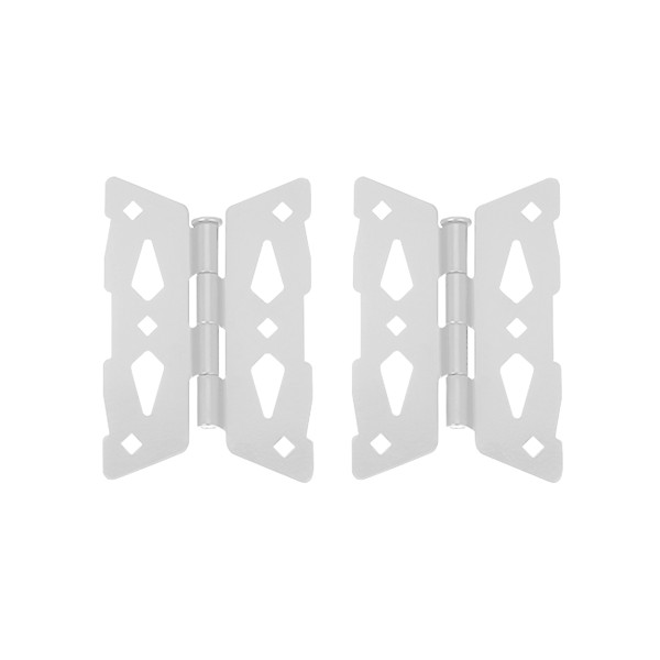 Nationwide Stainless Steel Butterfly Hinge - White - NW38943SSW