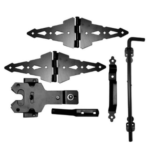 Nationwide Contemporary Double Drive Gate Set - Black - NW38949CQ