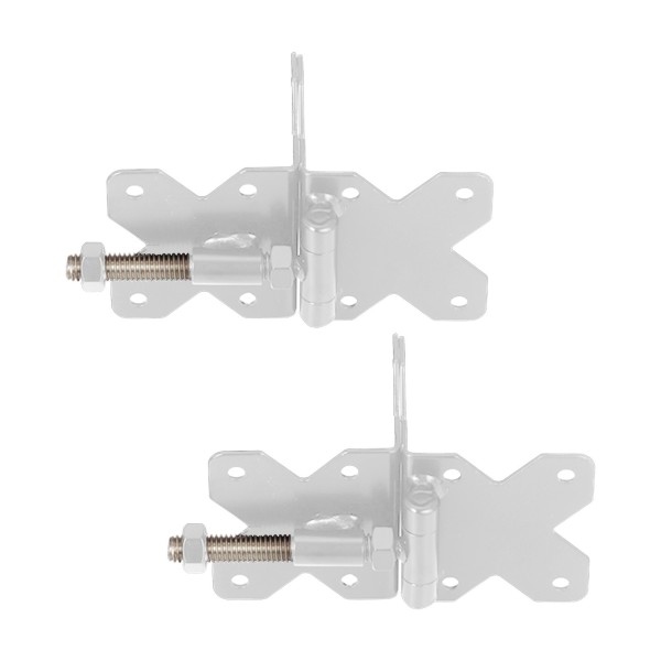 Nationwide 3.5" x 3.25" Standard to Standard Adjustable Hinge w/ Stainless Steel Screws - White - NW38950NSSW