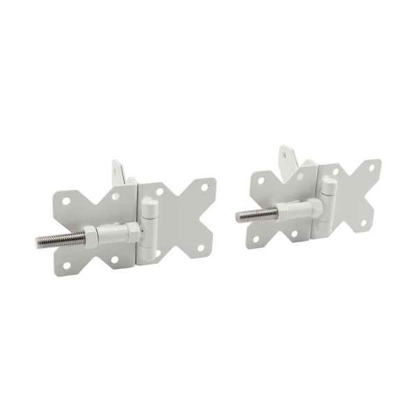 Nationwide 3.5" x 3.25" Standard to Standard Adjustable Hinge w/ Self-Drilling Screws - White - NW38950NSSWD