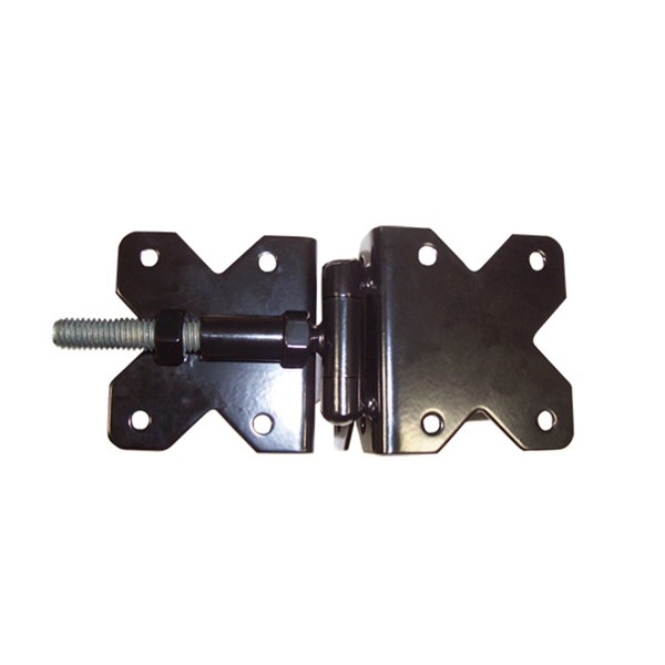 Nationwide 3.5" x 3.25" Standard to Narrow Adjustable Hinge w/ Self-Drilling Screws - Black - NW38951NSSBD