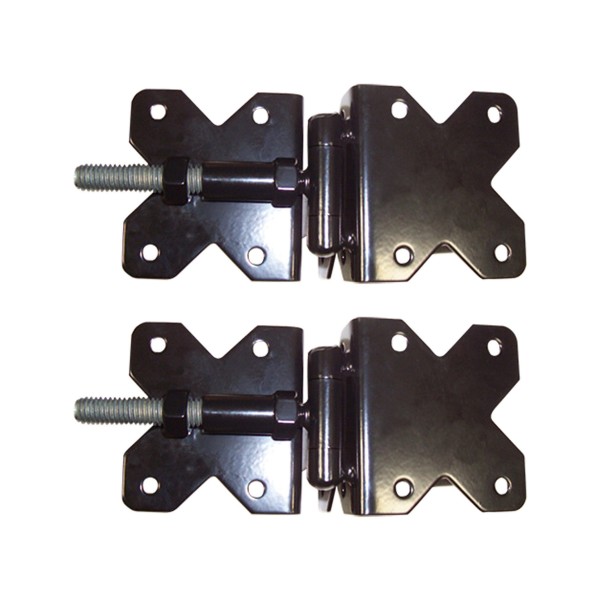 Nationwide 3.5" x 3.25" Standard to Narrow Adjustable Hinge w/ Self-Drilling Screws - Black - NW38951NSSBD