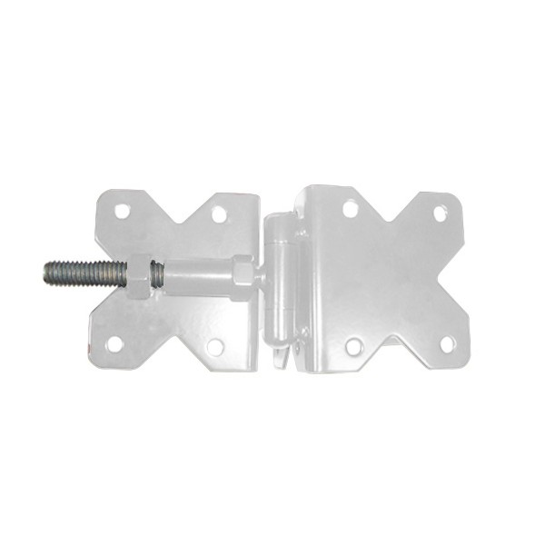 Nationwide 3.5" x 3.25" Standard to Narrow Adjustable Hinge w/ Stainless Steel Screws - White - NW38951NSSW