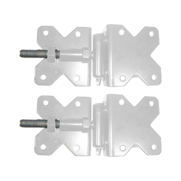 Nationwide 3.5" x 3.25" Standard to Narrow Adjustable Hinge w/ Stainless Steel Screws - White - NW38951NSSW