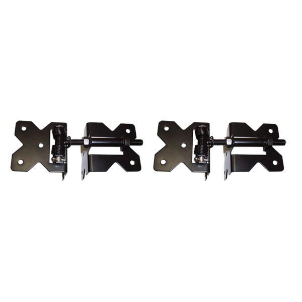 Nationwide Horizontally Adjustable Standard to Narrow Self-Closing Stainless Steel Hinge - Black - NW38953SCR-BCP