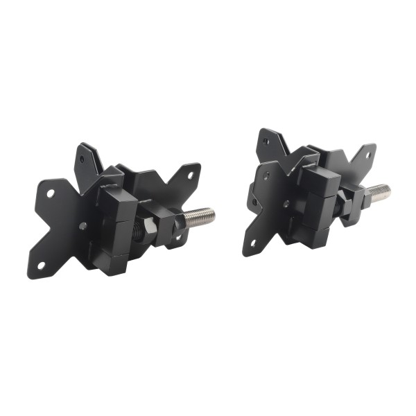 Nationwide Adjustable Stainless Steel Hinge w/ Heavy Rod & Self-Drilling Screws - Black - NW38954-SSBD