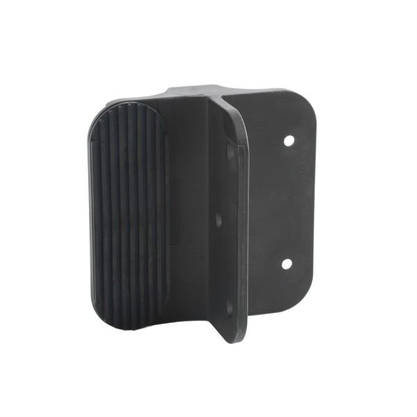 Nationwide 4 1/2" Screw-On Gate Handle with Rubber Shock Absorbing Backing For Gates (Nylon) Black (Default)