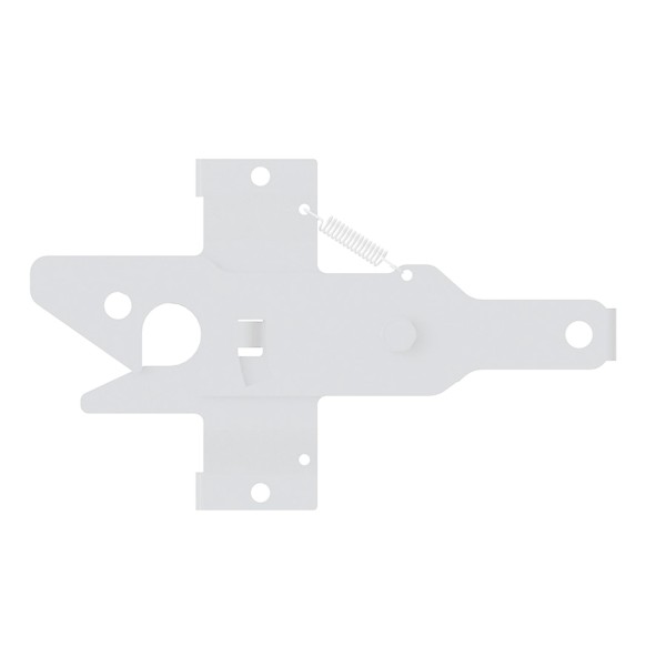 Nationwide Slim Line Dual-Sided Locking Gate Latch w/ Stainless Steel Screws - White - NW6255-SS-WH