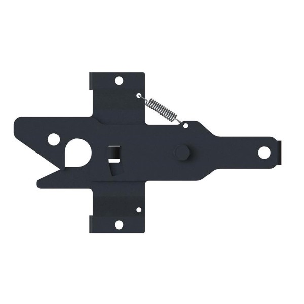 Nationwide Stainless Steel Double Sided Lockable Gate Latch w/ Self-Drilling Screws - Black - NW6255-SD-BK