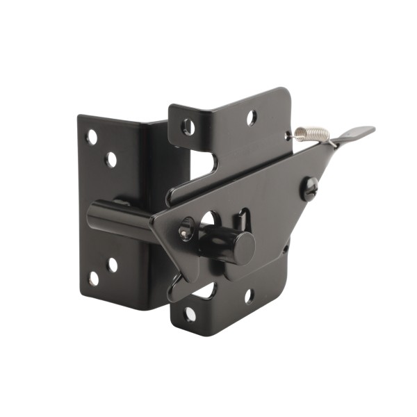 Nationwide Narrow Gap Latch w/ Self Drilling Screws - Black - NW6268-SSBD