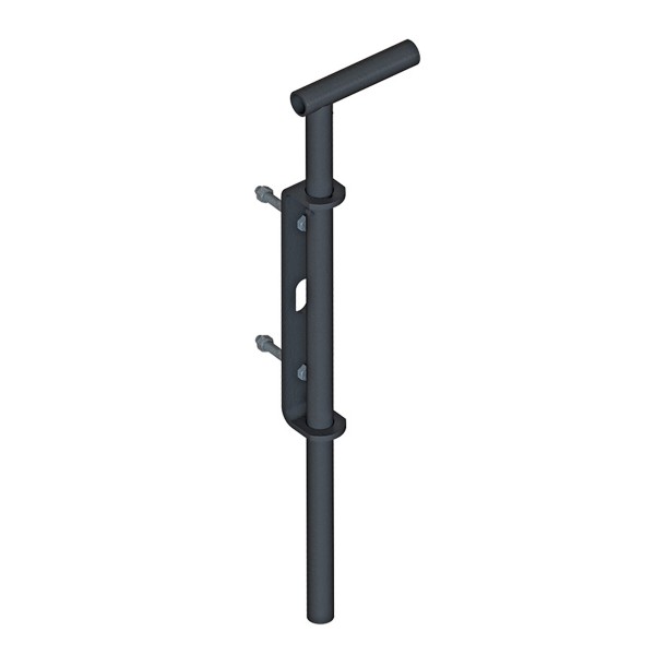 Nationwide 1" Commercial Drop Rod w/ Lock Tab 36" H - NW6270L-36HDG