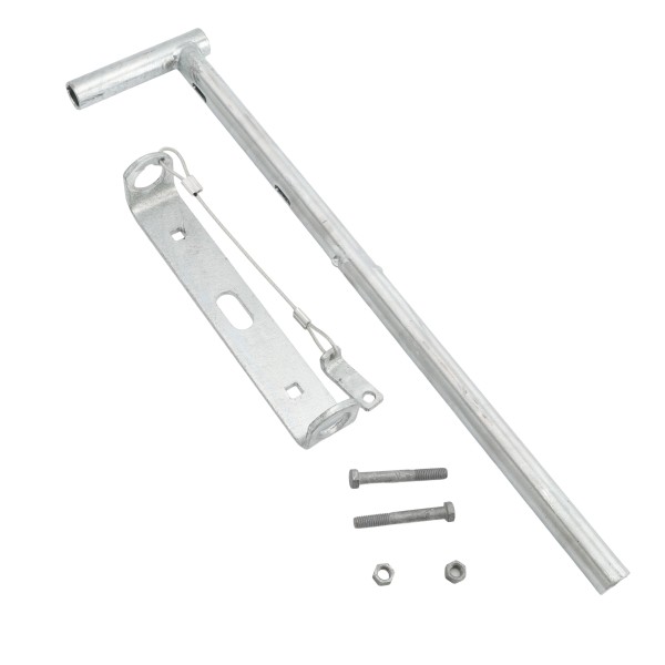 Nationwide 24" Commercial Padlockable Hot-Dip Galvanized Drop Rod - NW6270L-24HDG