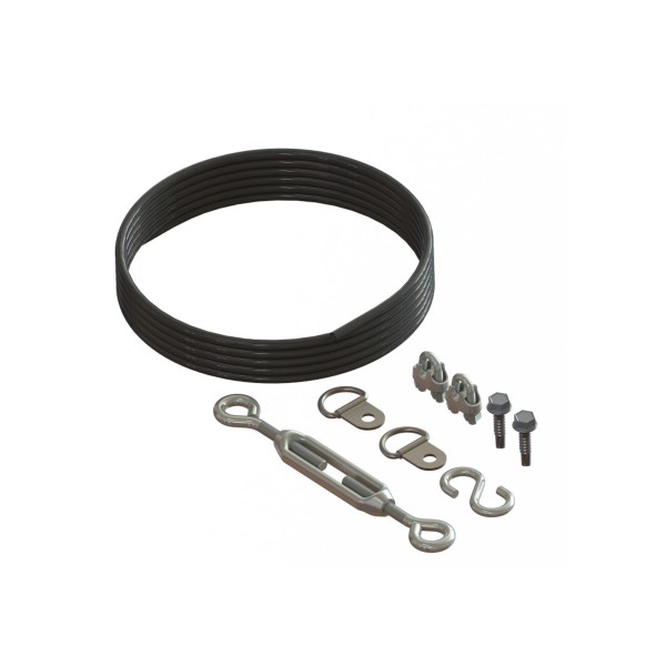 Nationwide Anti-Sag Kit Steel Cable w/ Clear Plastic Clip - Clear - NW6296-CL