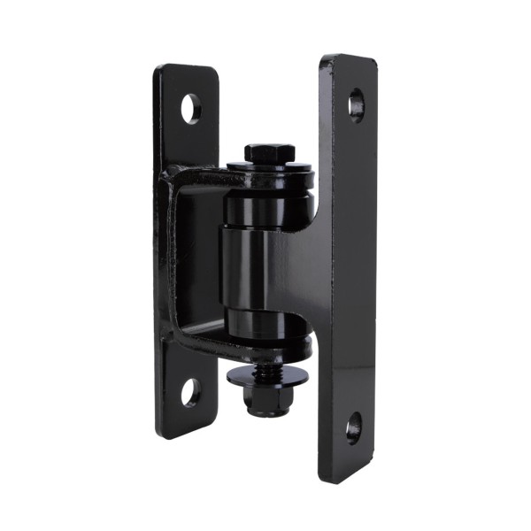 Nationwide Heavy-Duty Ball Bearing Gate Hinge - Black Aluminum Bolt-On Body & Black Steel Bolt-On Yoke