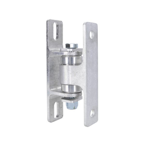 Nationwide Heavy-Duty Ball Bearing Gate Hinge - Unpainted Aluminum Bolt-On Body & Unpainted Aluminum Bolt-On Yoke (Vertically Adjustable) 