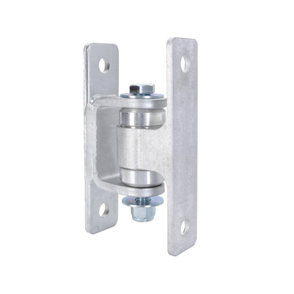 Nationwide Heavy-Duty Ball Bearing Gate Hinge - Unpainted Aluminum Bolt-On Body & Unpainted Steel Bolt-On Yoke