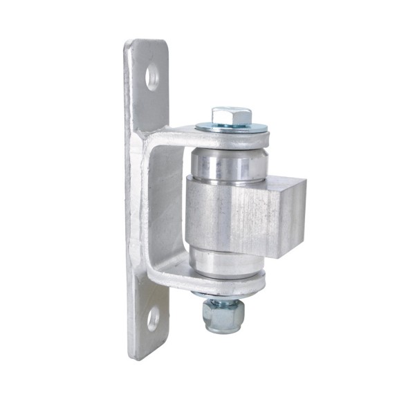 Nationwide Heavy-Duty Ball Bearing Gate Hinge - Unpainted Aluminum Weld-On Body & Unpainted Steel Bolt-On Yoke