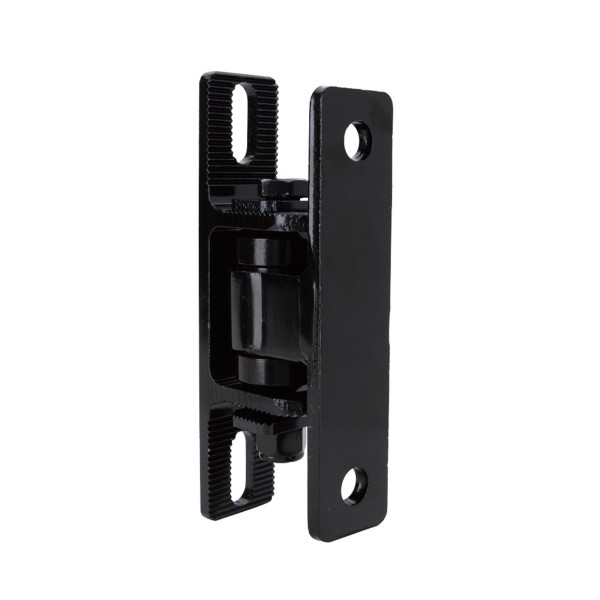 Nationwide Heavy-Duty Ball Bearing Gate Hinge - Black Steel Bolt-On Body & Black Aluminum Bolt-On Yoke