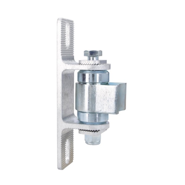 Nationwide Heavy-Duty Ball Bearing Gate Hinge - Unpainted Steel Weld-On Body & Unpainted Aluminum Bolt-On Yoke (Vertically Adjustable) 