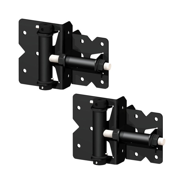 Nationwide Heavy Duty Stainless Steel Adjustable Self-Closing Hinge w/ Self-Drilling Screws - Black - NWSS-HD-SC-BKD