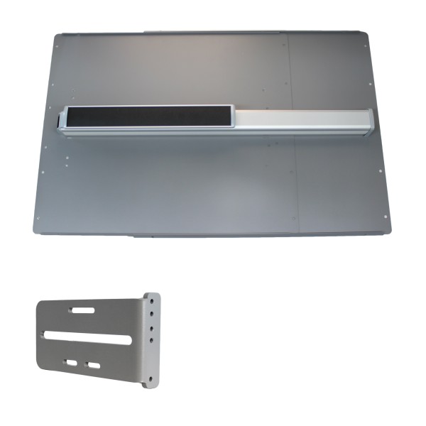 Lockey PS44SL Panic Shield Value Kit (Silver) - Shield, Panic Bar, Strike Bracket