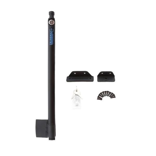 20" Trident Magnetic Pool Compliant Key-Lockable Child Safety Pool Gate Latch (Black)