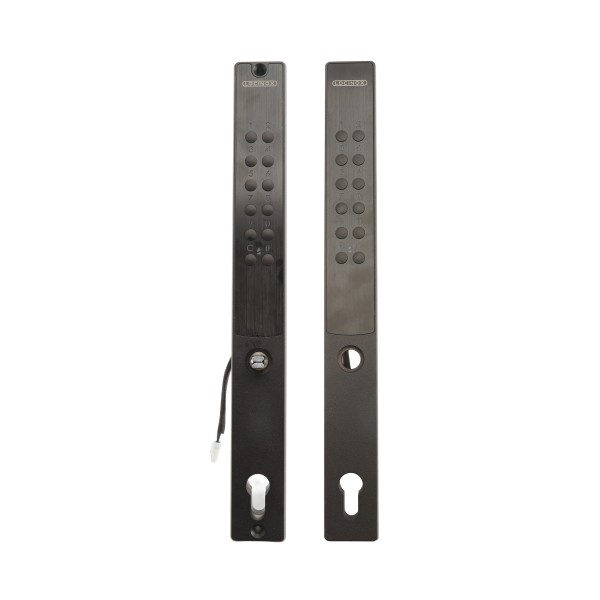 VERA - Battery powered code lock for insert locks for profiles of 1-1/2" or more - VSZ - Keyed to differ - double sided - Black