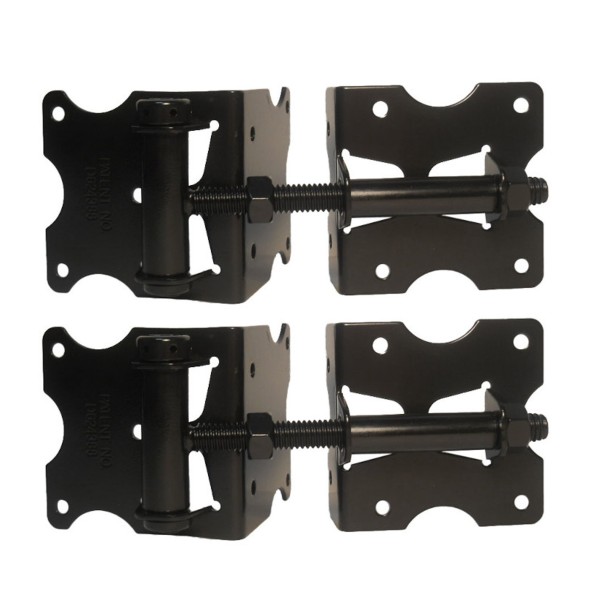 Nationwide 3.5" Standard to Narrow U-Notch Self-Closing Hinge - Black - WI-6010-MA-PH