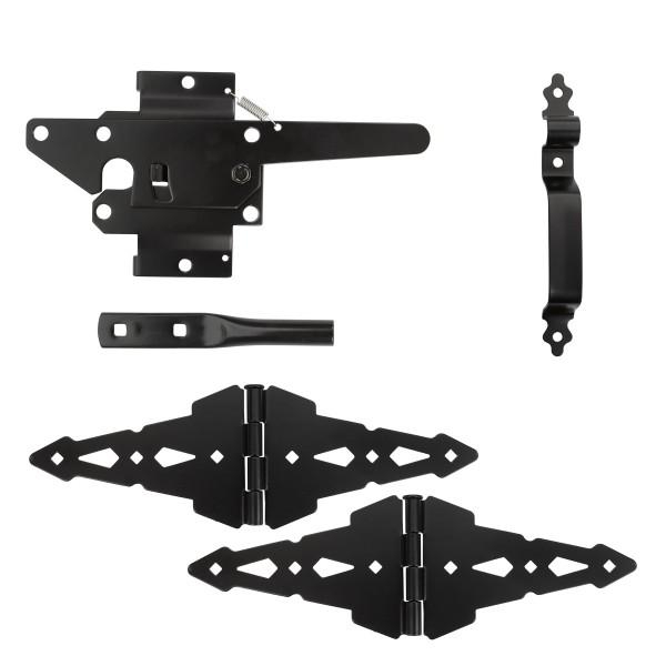 Nationwide Western Walk Gate Kit - Black - WI-WWGK