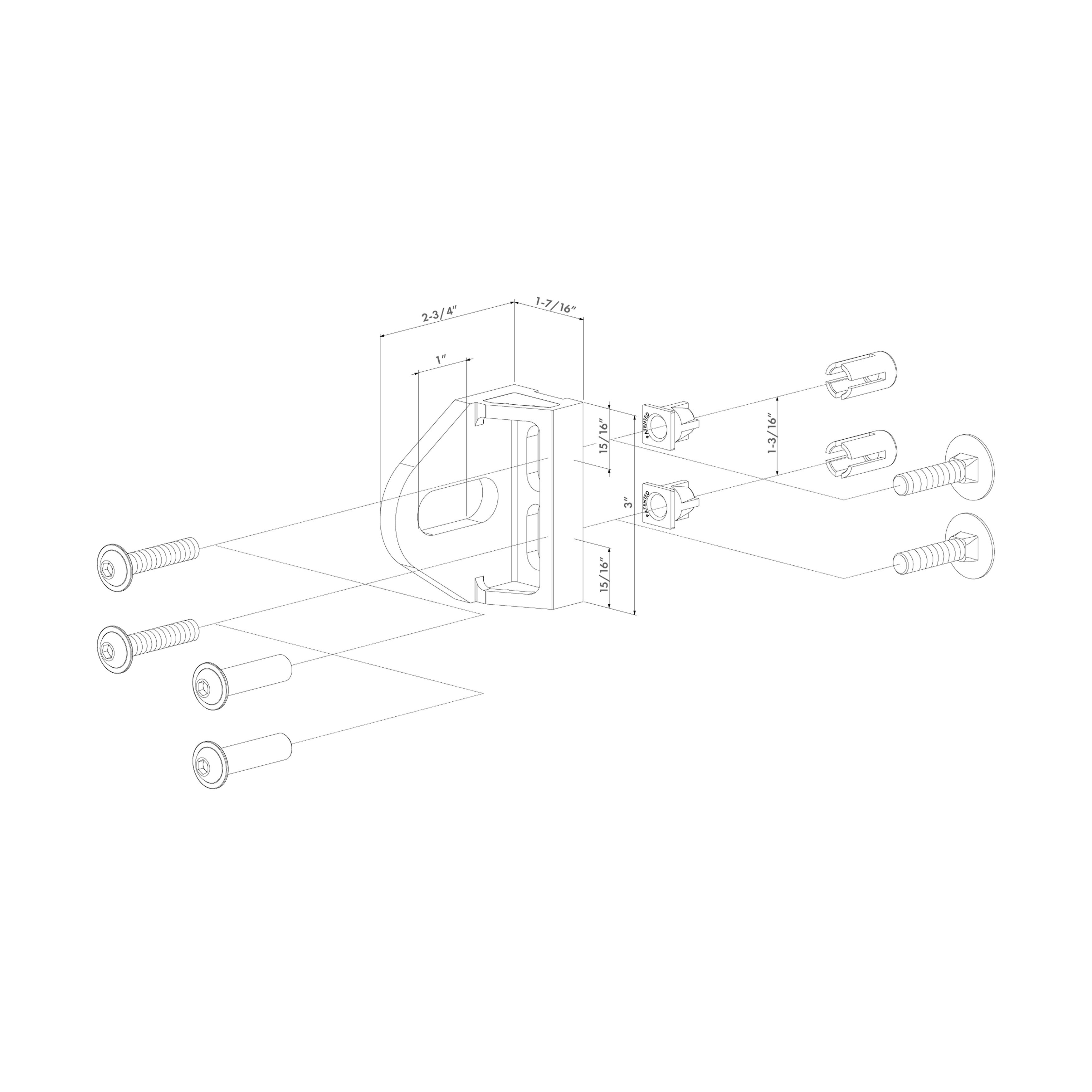 Locinox Bolt-On GRIP M16 with Quick-Fix (2 Pieces) - BOLTONHD-G-M16-QF ...